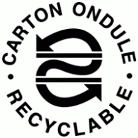 Logo Carton ondulé recyclable